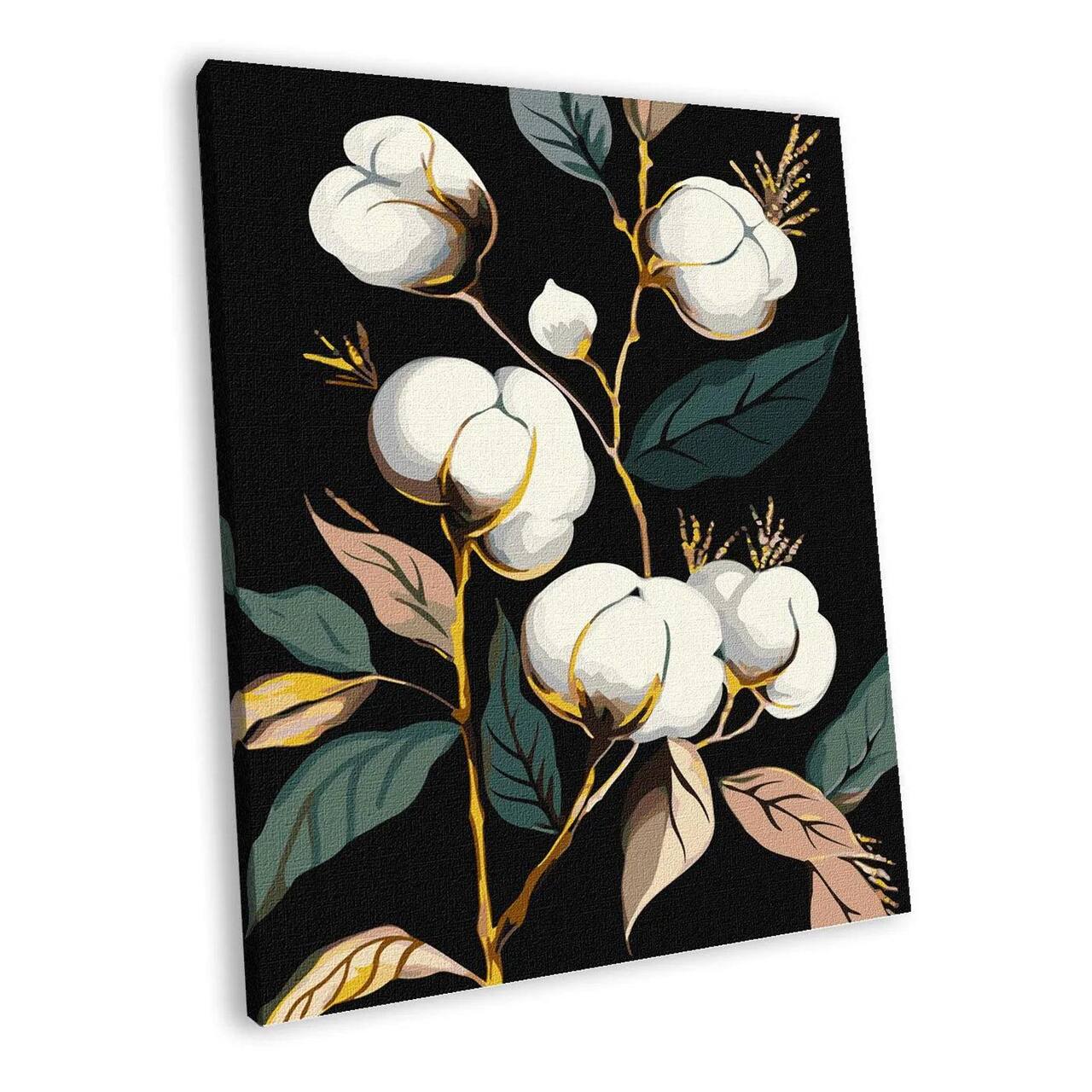 Ideyka Snow-White Cotton Painting by Numbers Kit